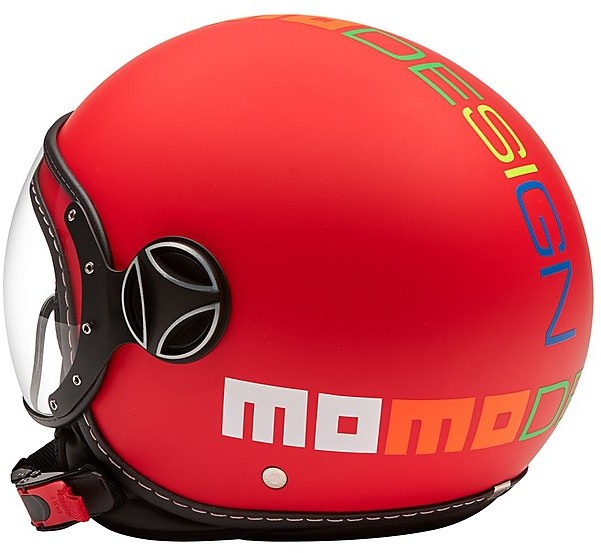 Casco Momo Design DEMI JET FGTR BABY Rosso - Motook Concessionario Auto e  Moto ad Avellino