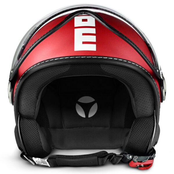 Casco Momo Design DEMI JET FGTR CLASSIC Rosso Opaco - immagine 2