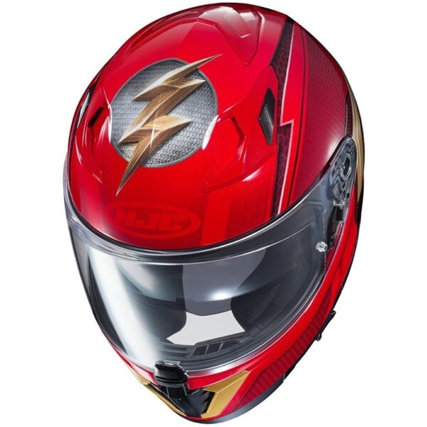 CASCO INTEGRALE HJC I70 THE FLASH DC COMICS MC1 - immagine 3