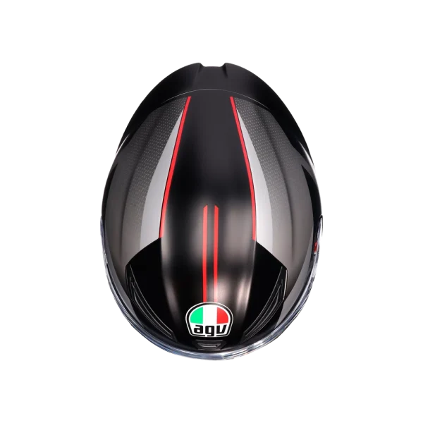K1 S LAP MATT BLACK/GREY/RED - CASCO MOTO INTEGRALE E2206 - immagine 2