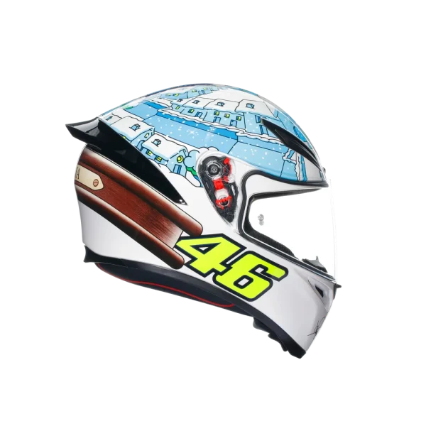 K1 S ROSSI WINTER TEST 2017 - CASCO MOTO INTEGRALE E2206 - immagine 6