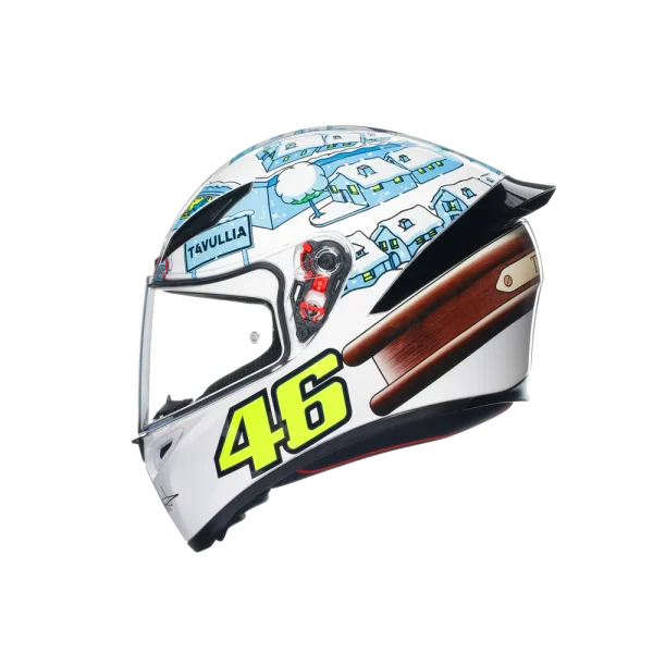 K1 S ROSSI WINTER TEST 2017 - CASCO MOTO INTEGRALE E2206 - immagine 5