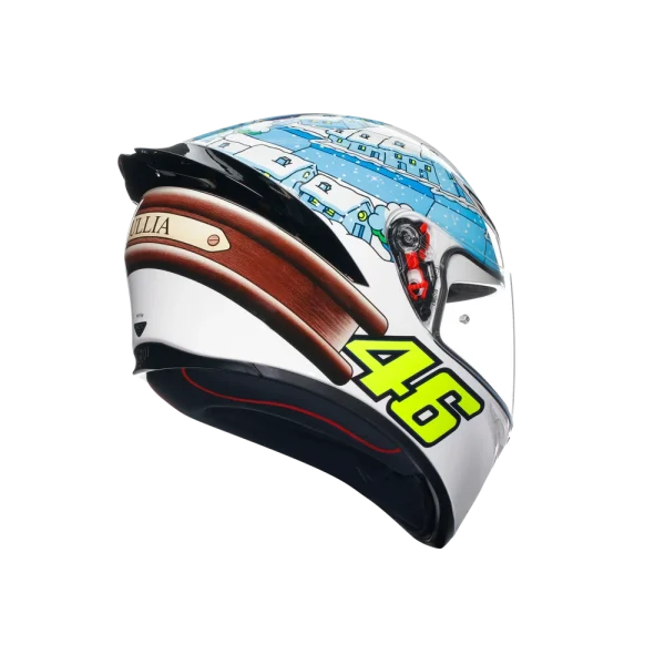 K1 S ROSSI WINTER TEST 2017 - CASCO MOTO INTEGRALE E2206 - immagine 3