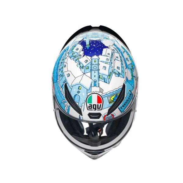 K1 S ROSSI WINTER TEST 2017 - CASCO MOTO INTEGRALE E2206 - immagine 2