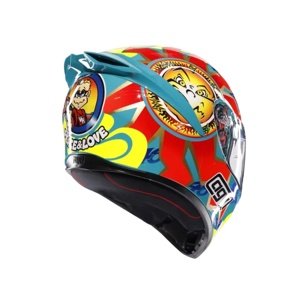 AGV K1 S ROSSI MUGELLO 1999 - CASCO MOTO INTEGRALE E2206 - immagine 5