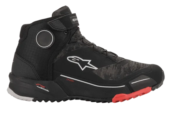 CR-X Drystar® Riding Scarpe - Black/Camo/Red - immagine 6