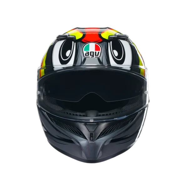 K3 BIRDY 2.0 GREY/YELLOW/RED - CASCO MOTO INTEGRALE E2206 - immagine 7