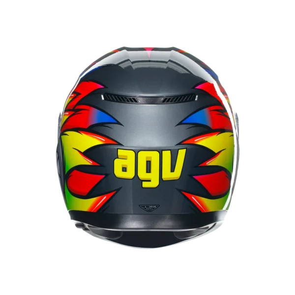 K3 BIRDY 2.0 GREY/YELLOW/RED - CASCO MOTO INTEGRALE E2206 - immagine 4