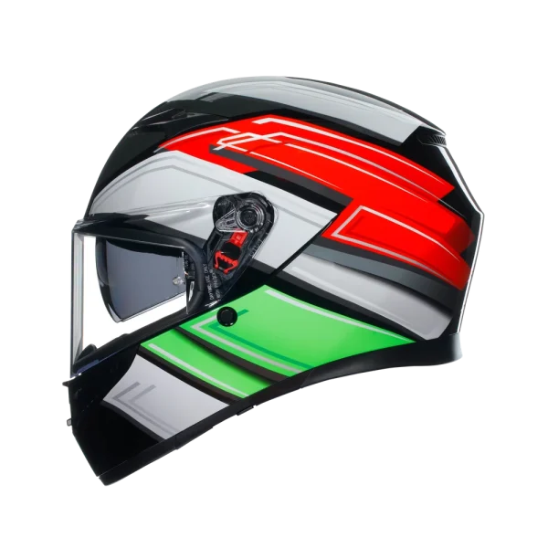 K3 WING BLACK/ITALY - CASCO MOTO INTEGRALE E2206 - immagine 5