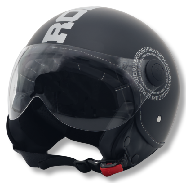 Casco Jet - Visiera Aviator - Rodeo Decal