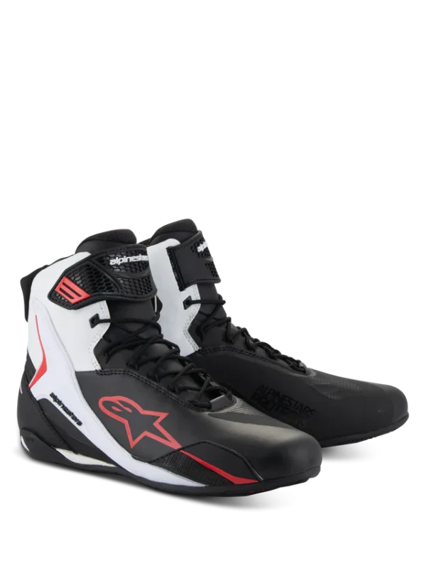 Scarpe moto Alpinestar Faster 4 (Nera Bianca Rossa) - immagine 2
