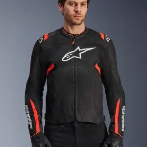 Giacca moto Alpinestars T-SPS Air 2- Black Red Fluo