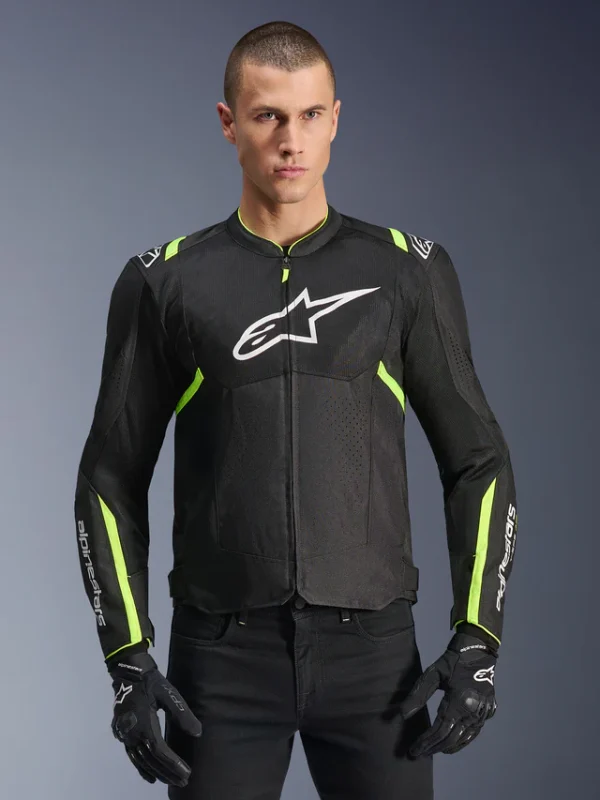 Giacca moto Alpinestars T-SPS Air 2- Black Yellow Fluo