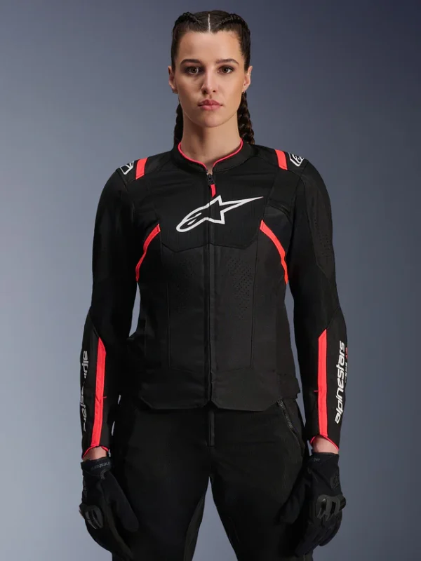 Giacca moto Da Donna Stella T-SPS Air V2 - Black Diva Pink