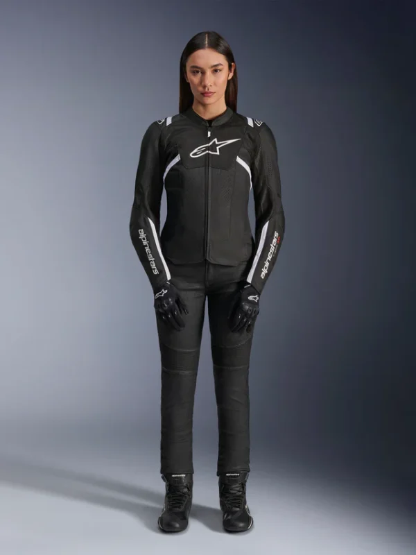 Giacca moto Da Donna Stella T-SPS Air V2 - Black White - immagine 5