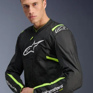 Giacca moto Alpinestars T-SPS Air 2- Black Yellow Fluo - immagine 3