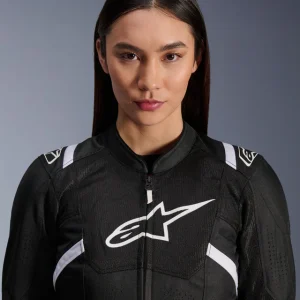 Giacca moto Da Donna Stella T-SPS Air V2 - Black White - immagine 2