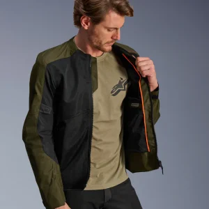 Giacca moto Alpinestars C-1 Air - (green) khaki - immagine 5